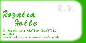 rozalia holle business card